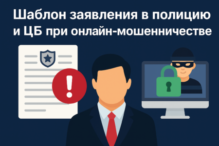 щаблон заявления в полицию