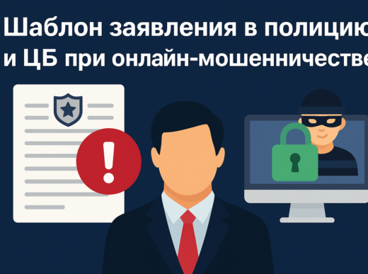 щаблон заявления в полицию