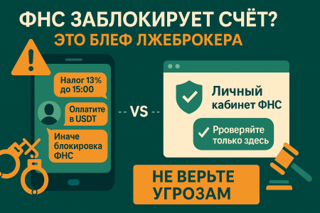 ФНС заблокирует счёт