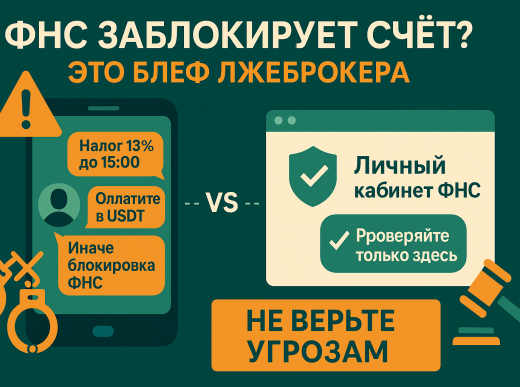 ФНС заблокирует счёт