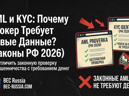 AML и KYC и вывод денег у брокера, почему требуют новые оплаты и данные? Законы РФ 2026