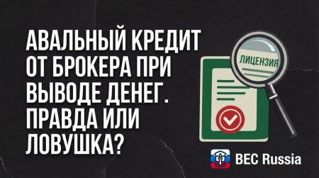 Авальный кредит у брокера при выводе денег