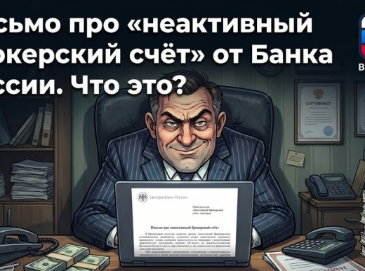 Письмо про «неактивный брокерский счёт» от Банка России